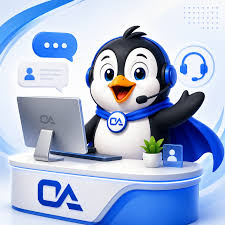 Penny, the Online Audience support penguin